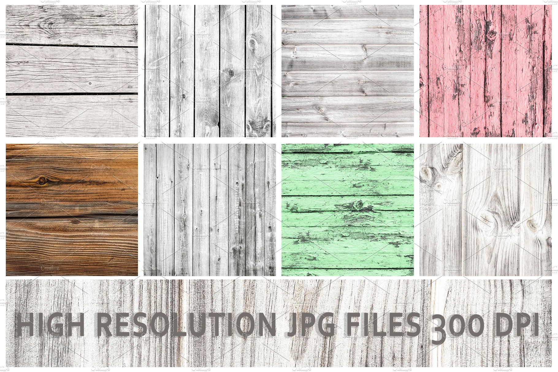 Real wood textures, wood backgrounds preview image.