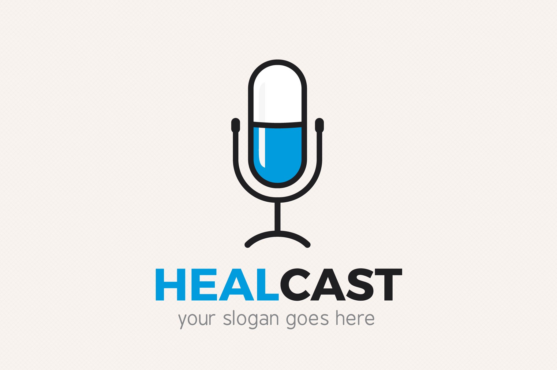 Health Podcast Logo cover image.