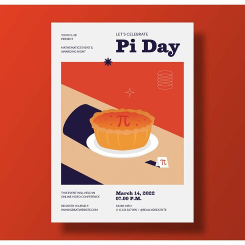Pi Day Celebration Flyer cover image.