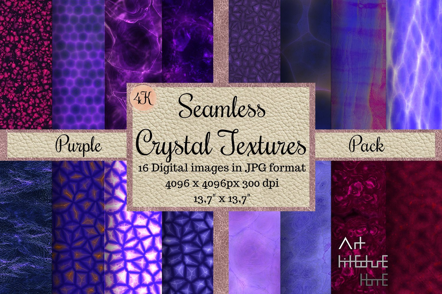 Seamless Purple ABSTRACT TEXTURES cover image.