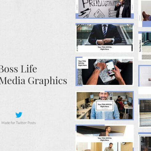 Boss Life Twitter Posts cover image.