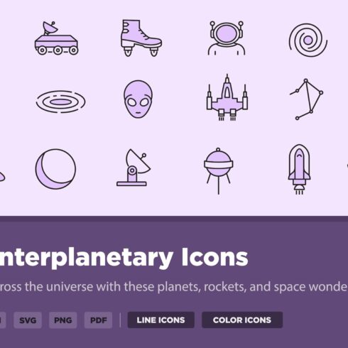 30 Interplanetary Icons cover image.