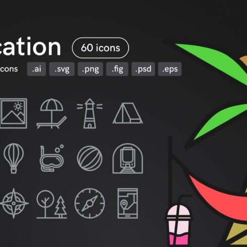 Vocation Icons (60 Icons) cover image.