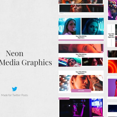 Neon Twitter Posts cover image.