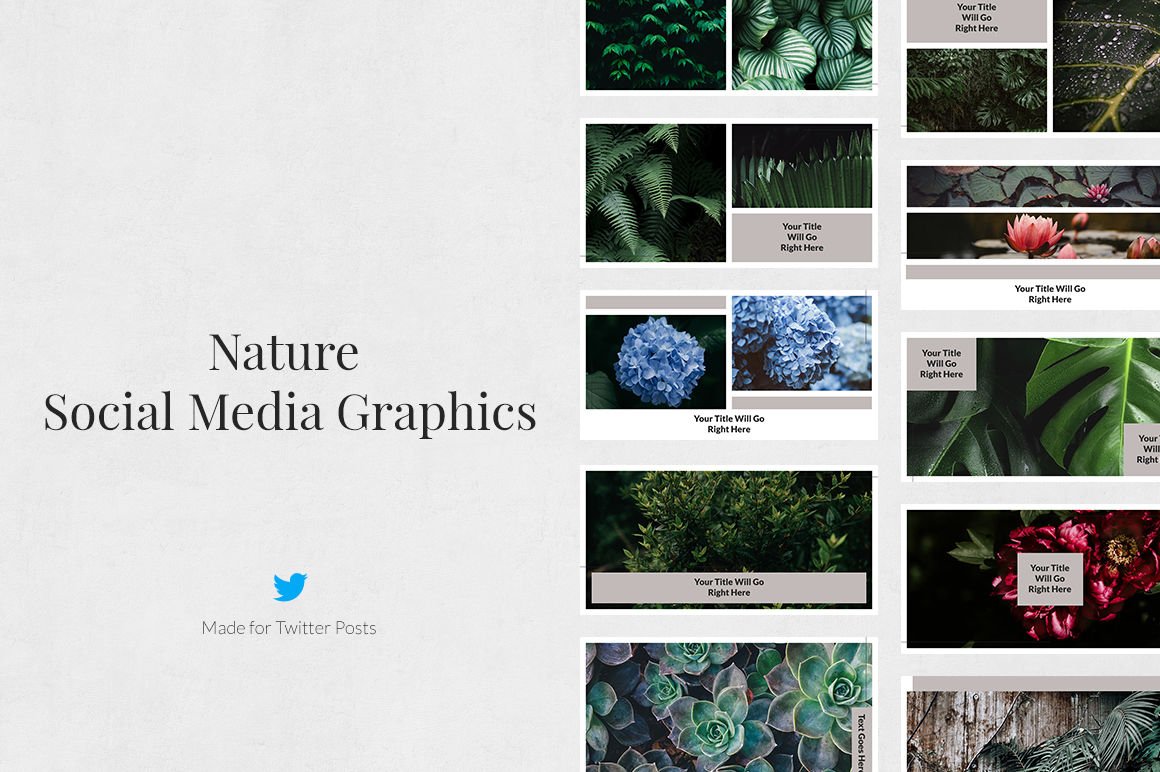Nature Twitter Posts cover image.