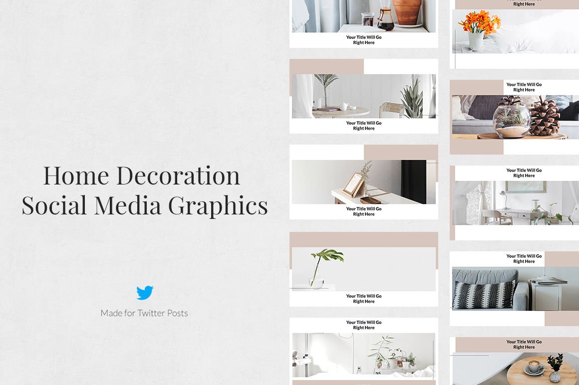 Home Decoration Twitter Posts cover image.