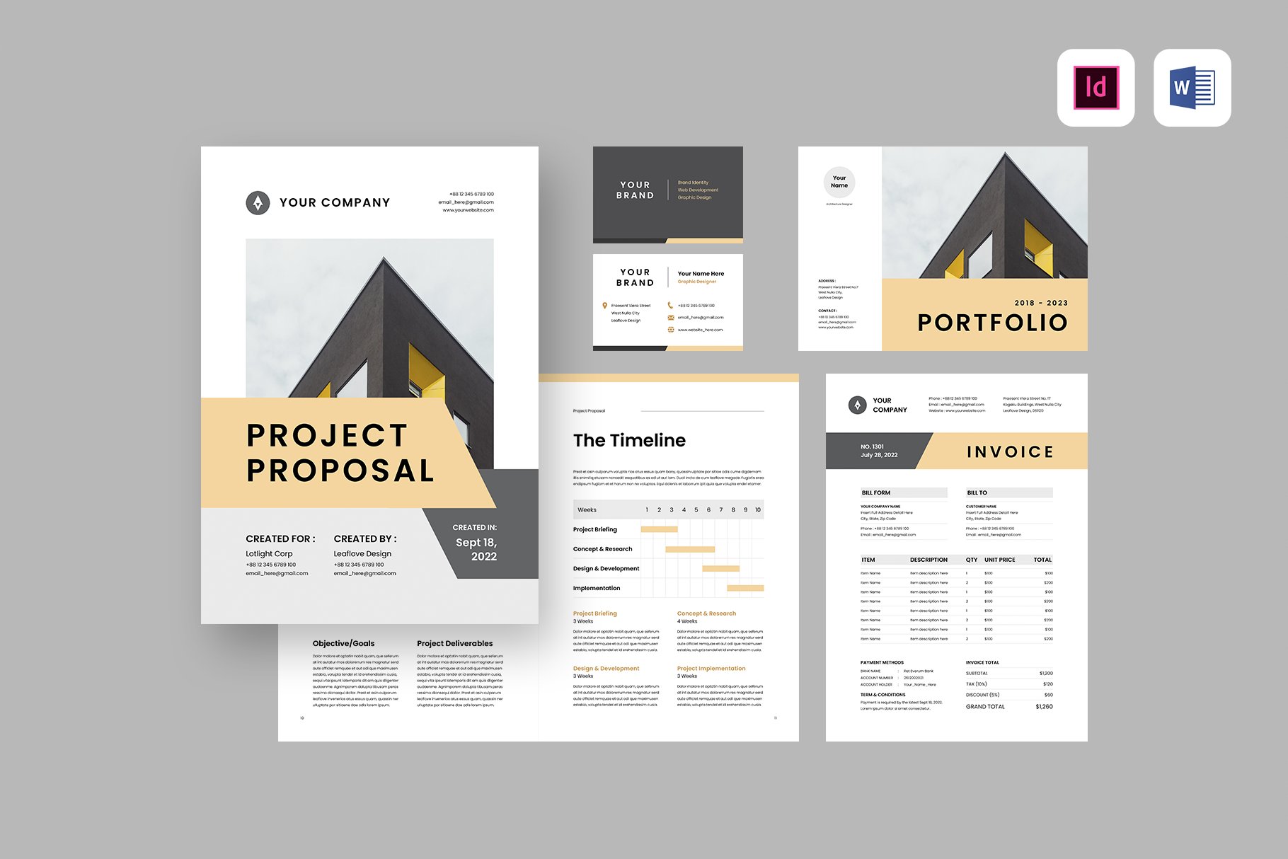 Proposal | MS Word & Indesign cover image.