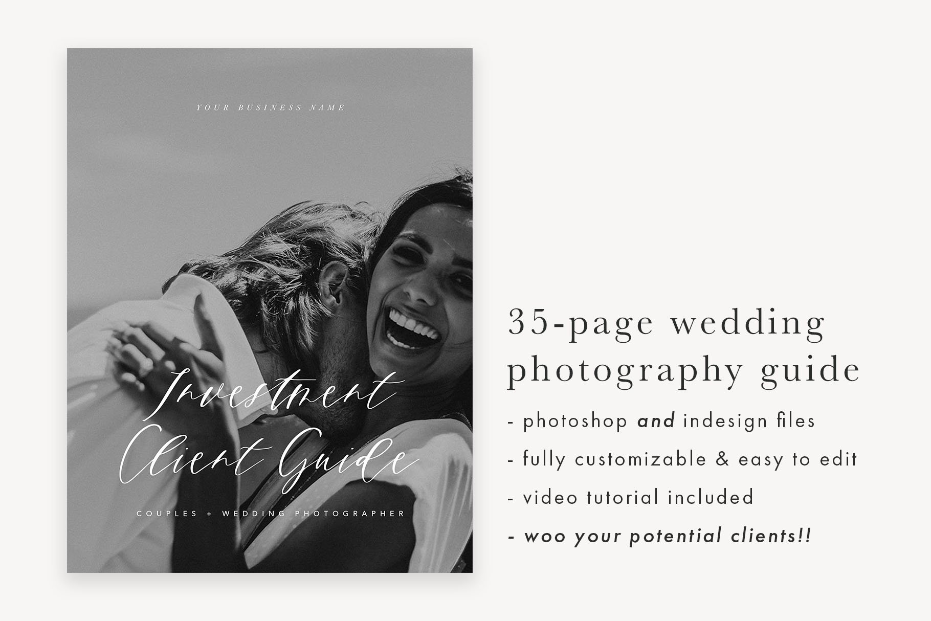 35-Page Wedding Photography Magazine cover image.