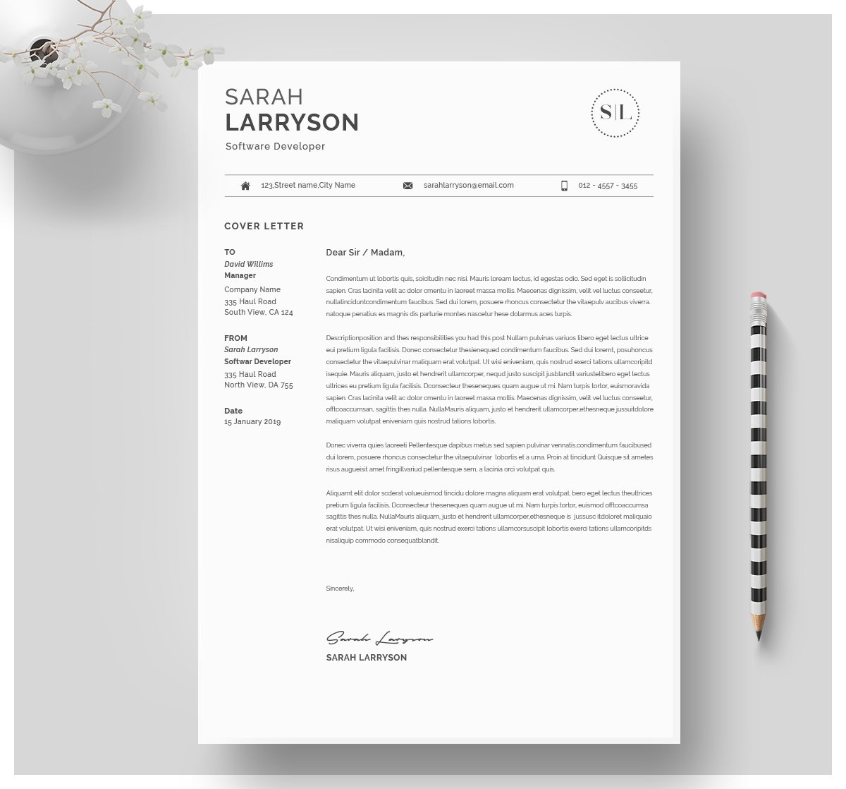 cover letter 613