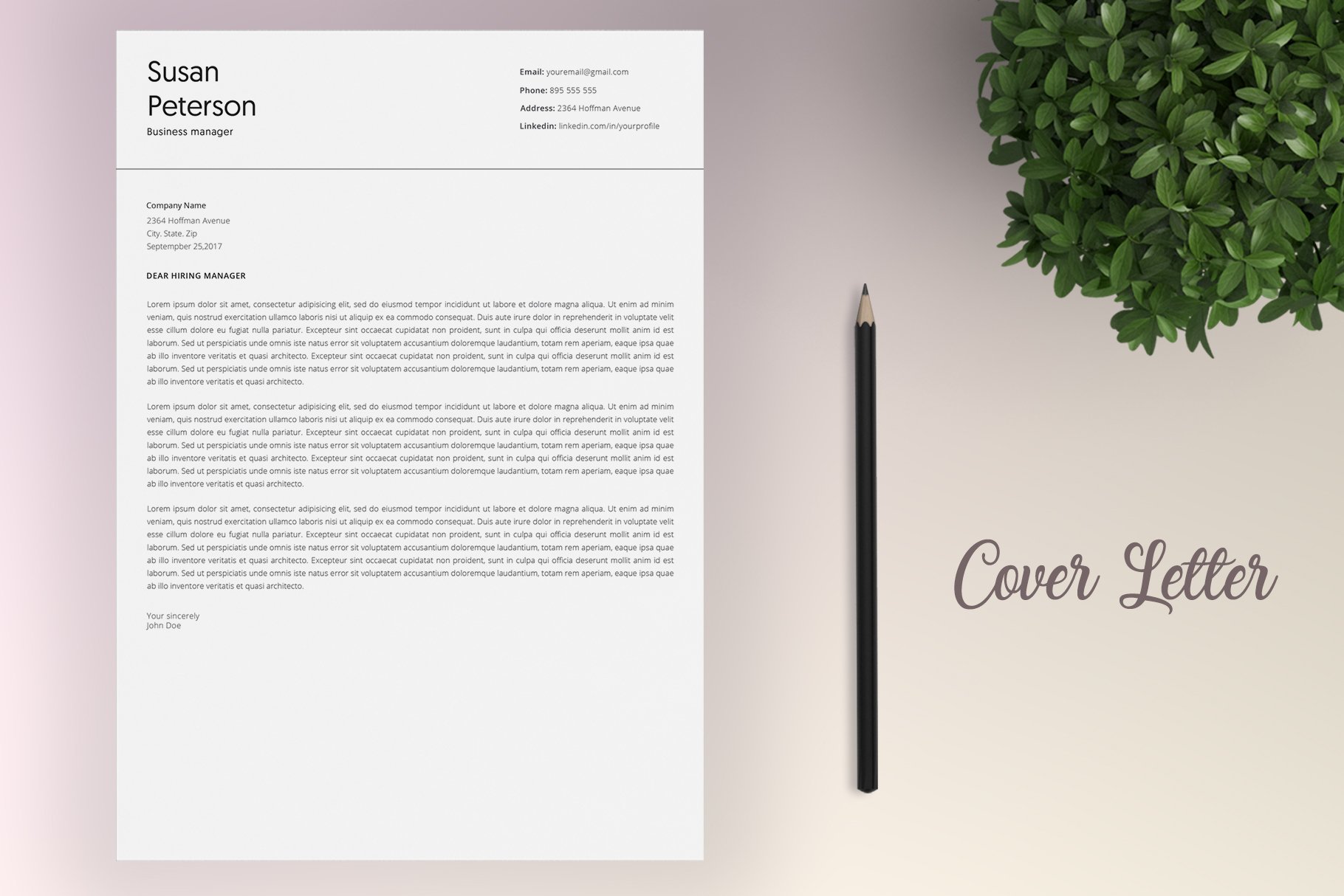 cover letter 699