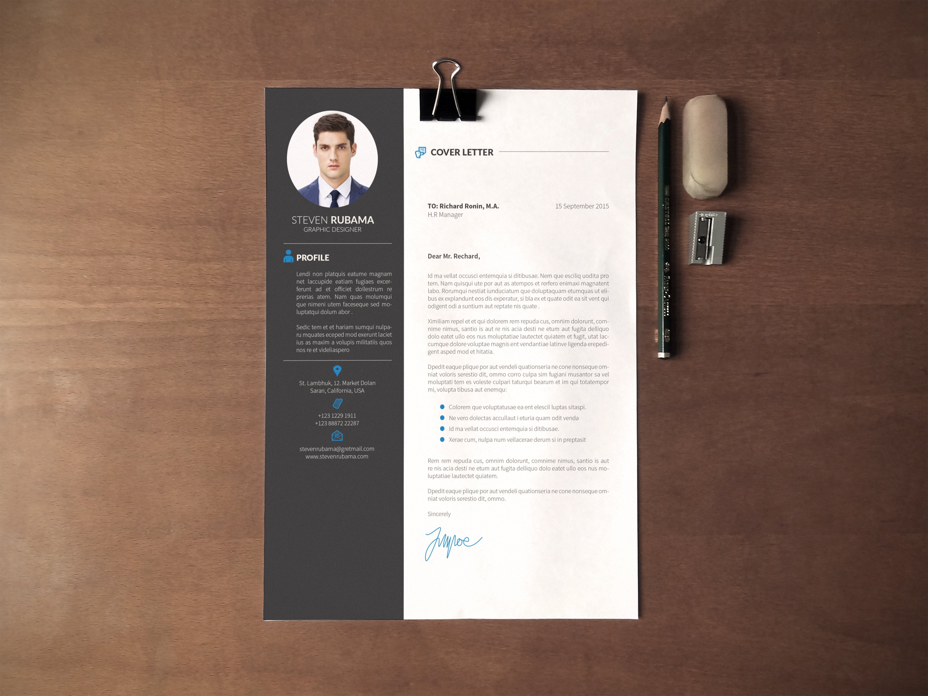 Resume/CV + Cover Letter preview image.