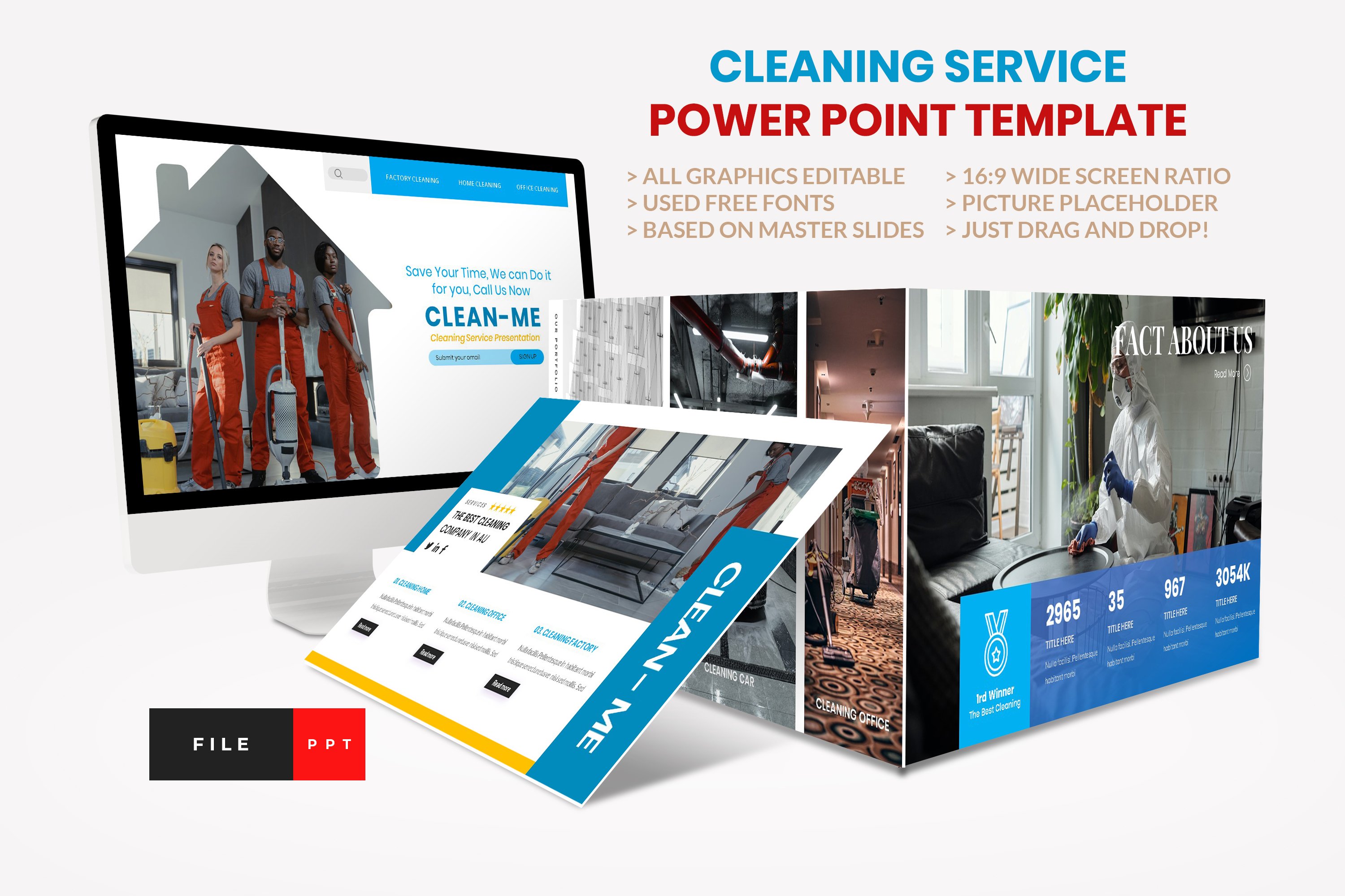 Cleaning Service Power Point cover image.