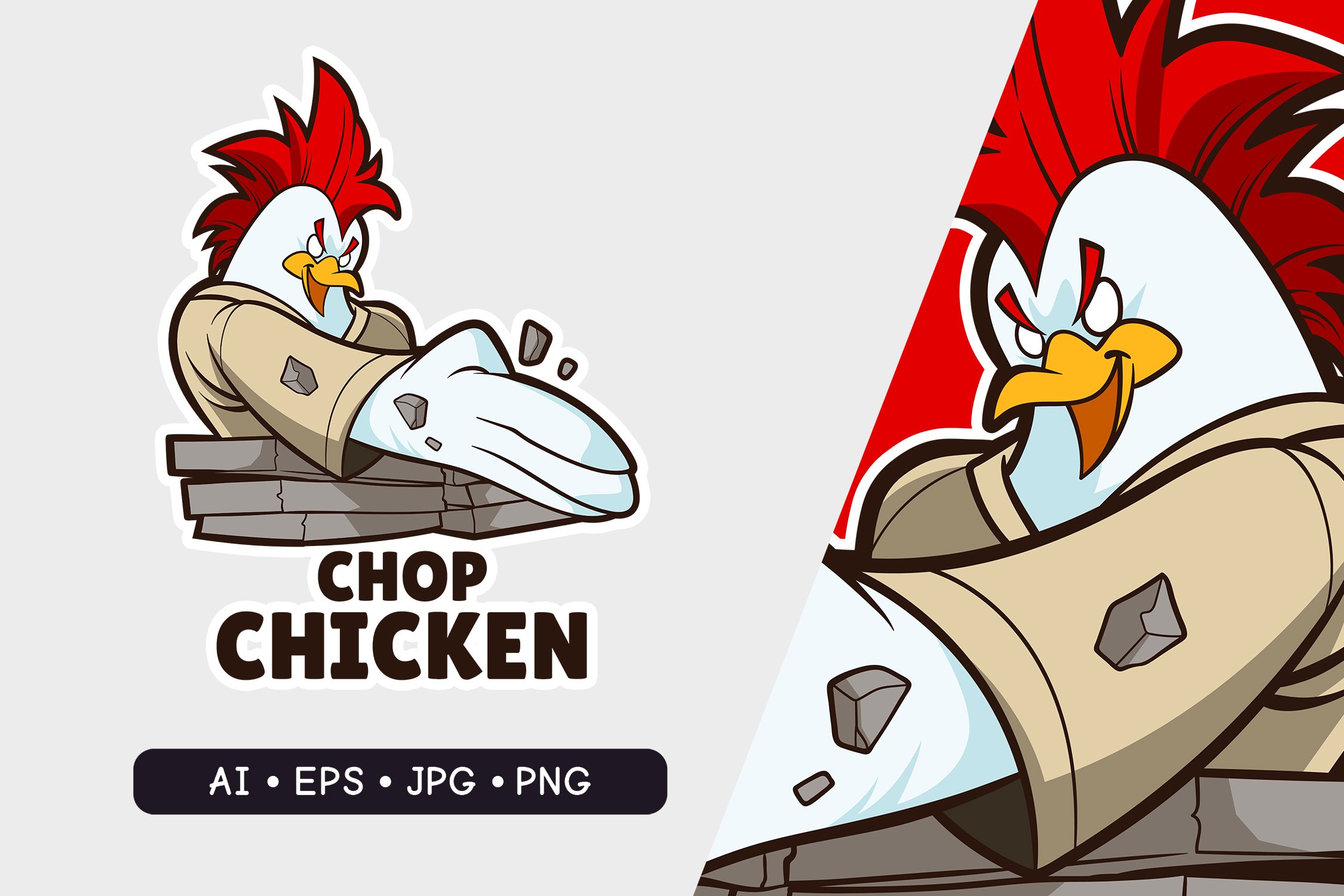 Chopchicken - Mascot Logo cover image.