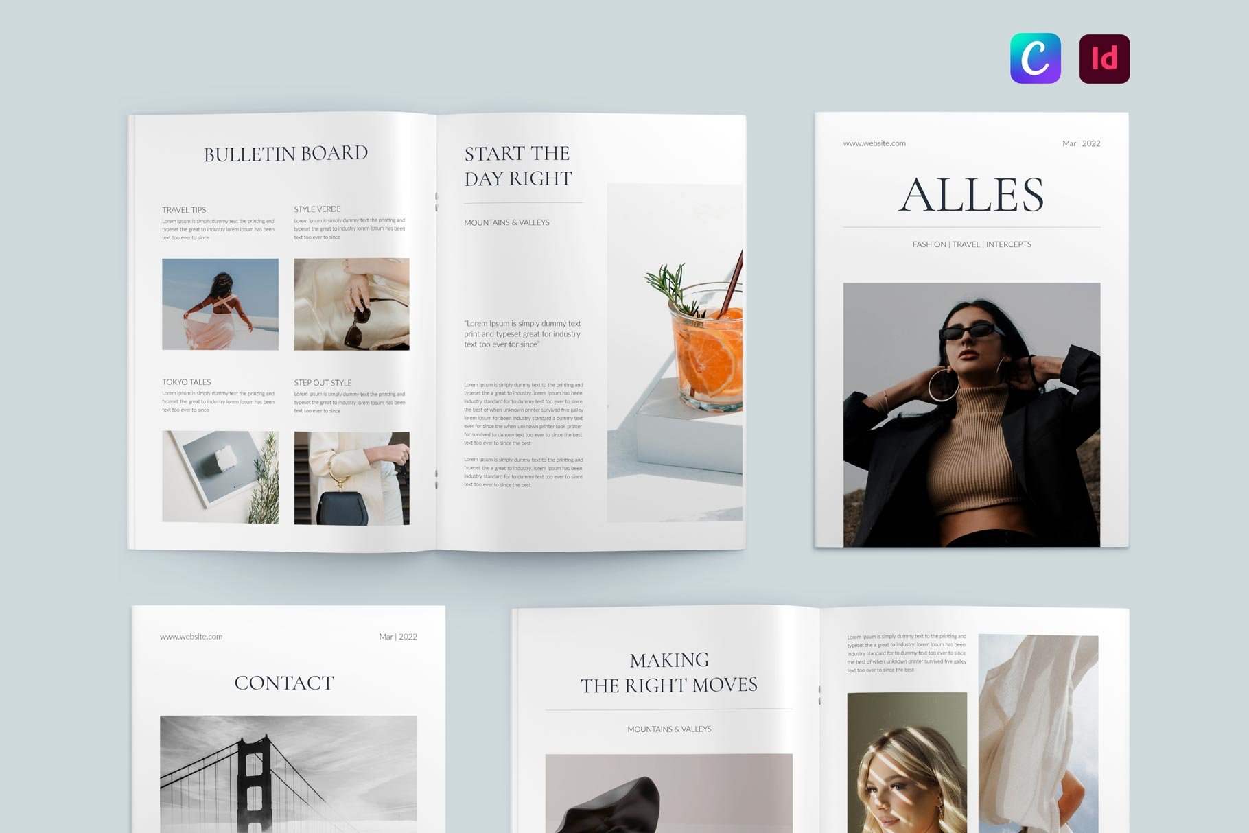 Alles | Magazine Template cover image.