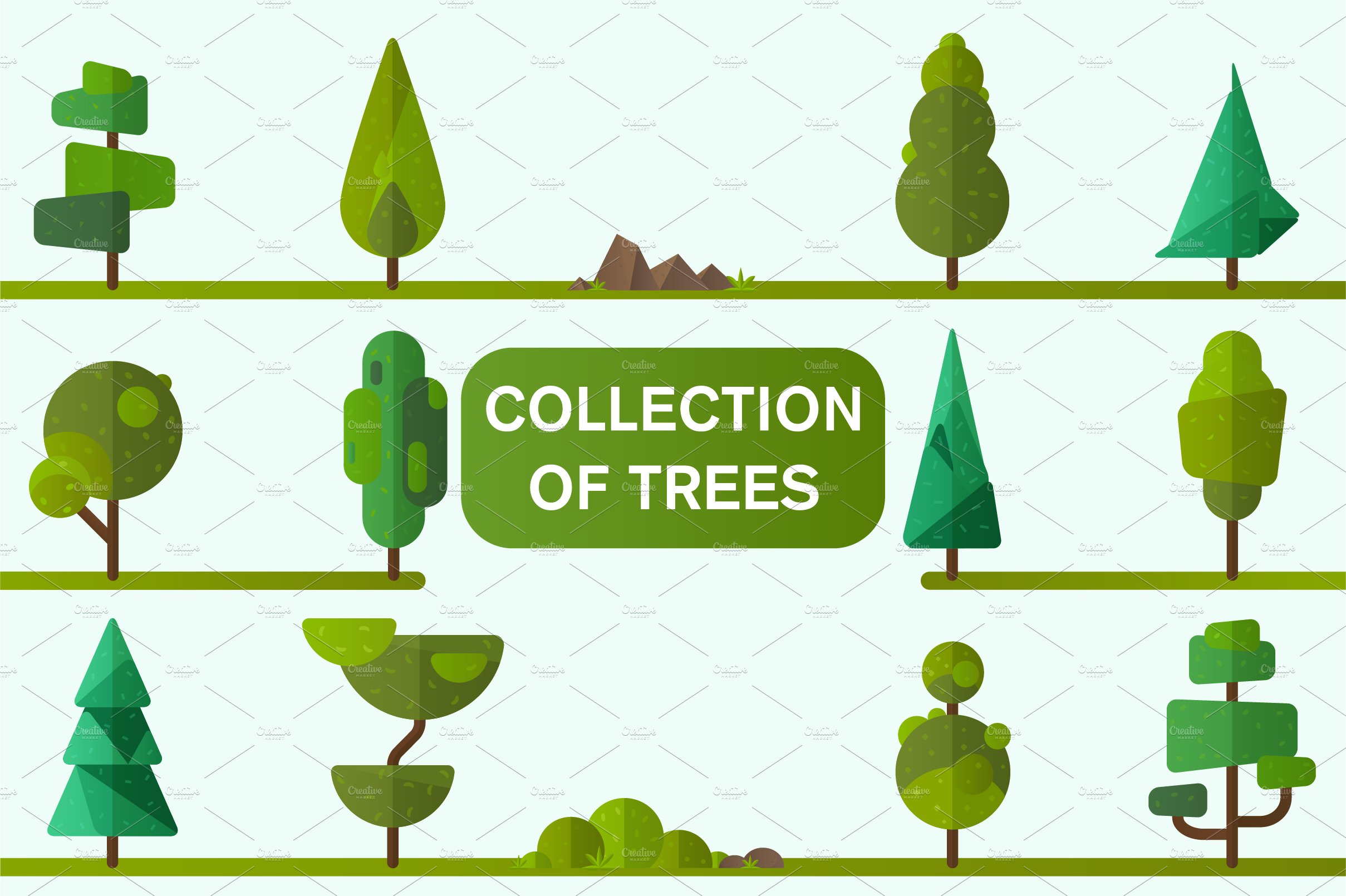 Collection of geometric trees cover image.
