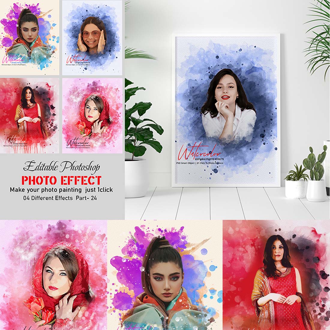 Editable Effect Colorful Photo cover image.