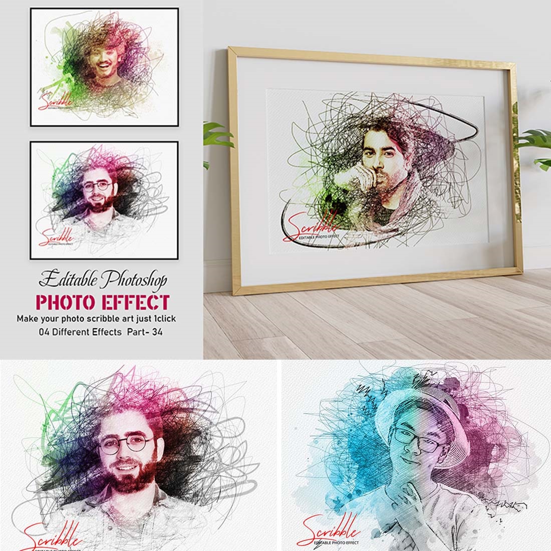 Colorful Photo Effect Scribble Art cover image.