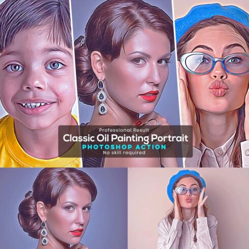 Classic Oil Painting Portrait cover image.