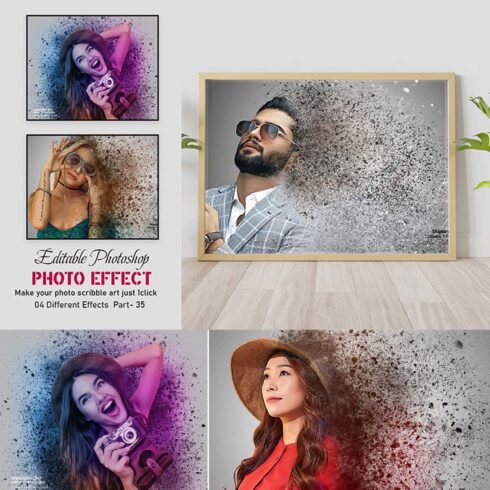 Dispersion Photoshop Photo Effect cover image.