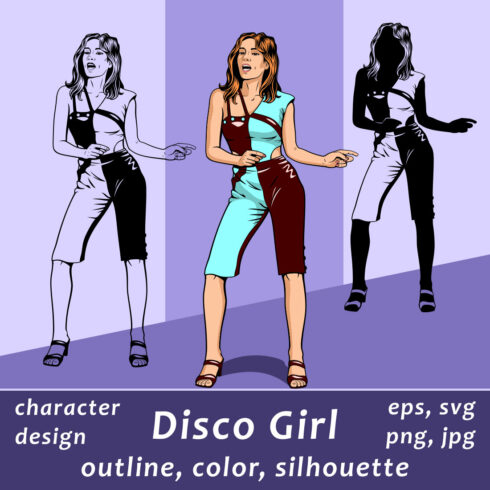 Disco Girl Character Design cover image.