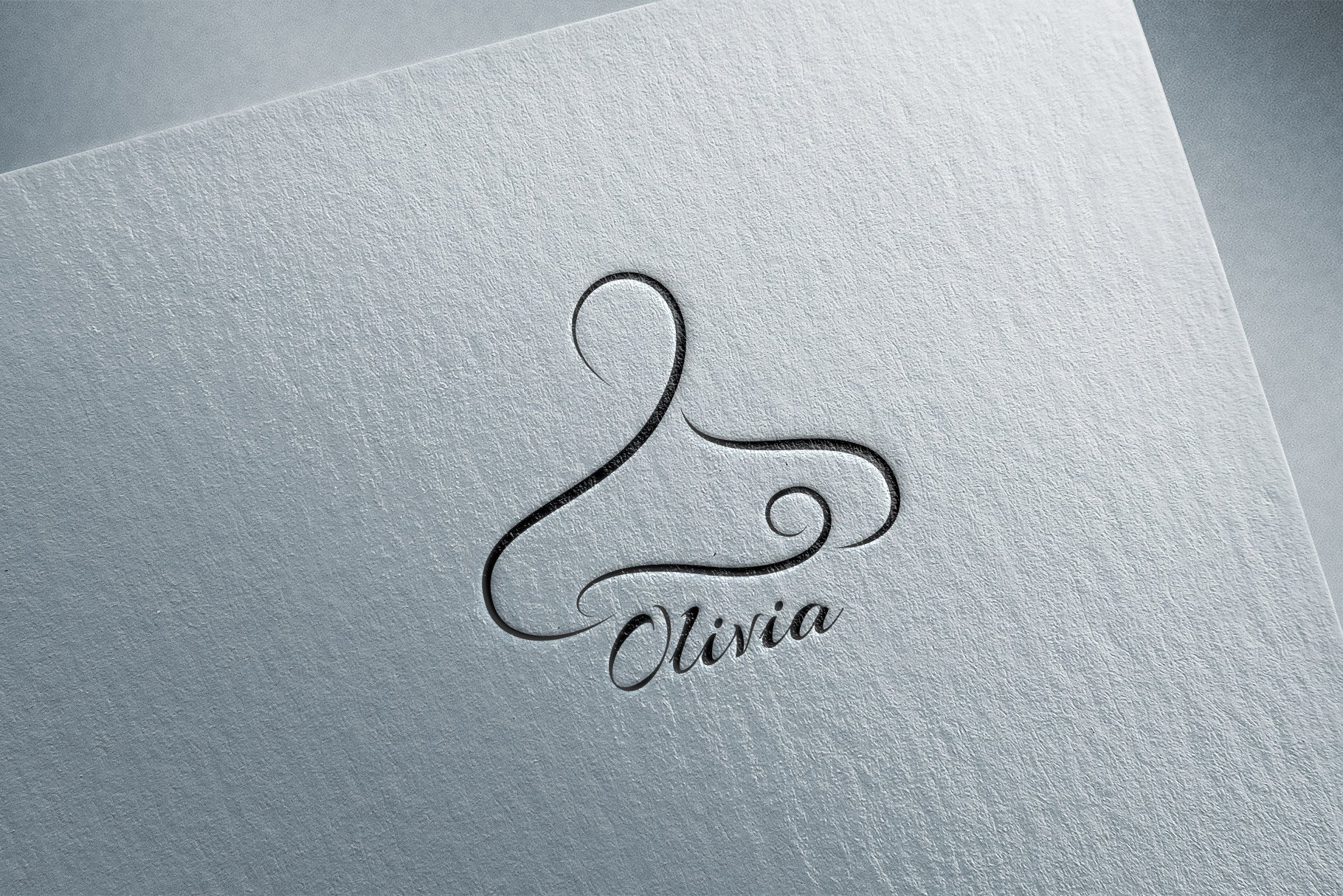 Olivia. Calligraphic Logo Template preview image.