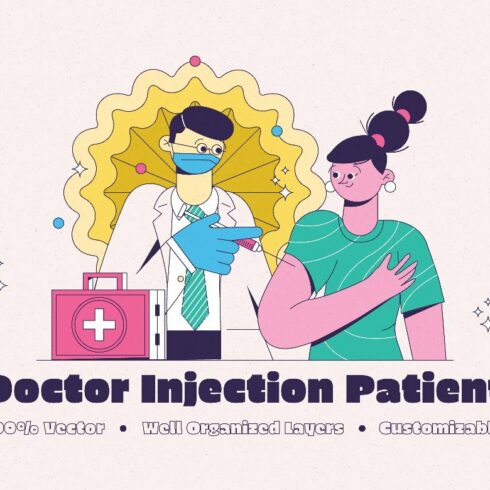 Doctor Injection PatientIllustration cover image.