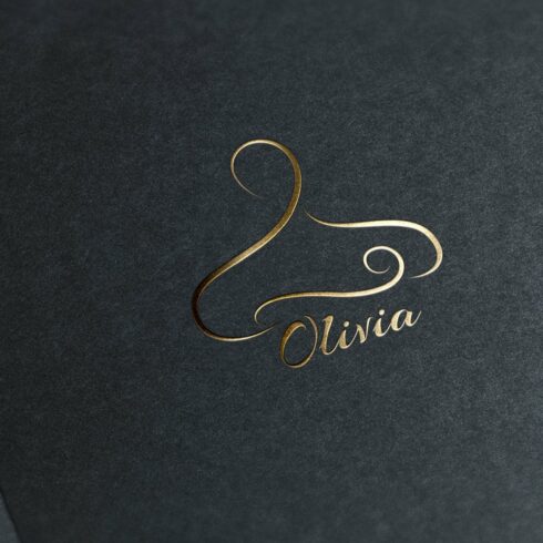 Olivia. Calligraphic Logo Template cover image.