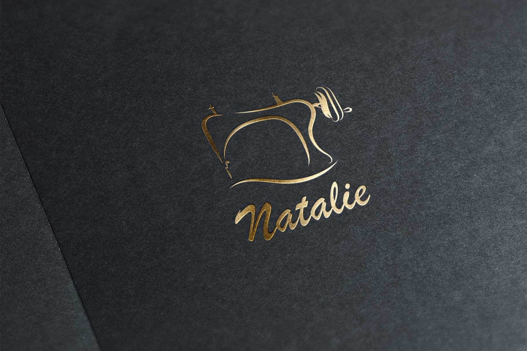Natalie. Calligraphic Logo Template cover image.