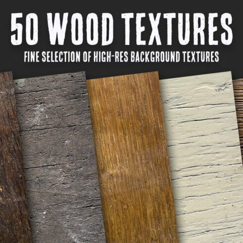 50 Wood Textures Bundle cover image.