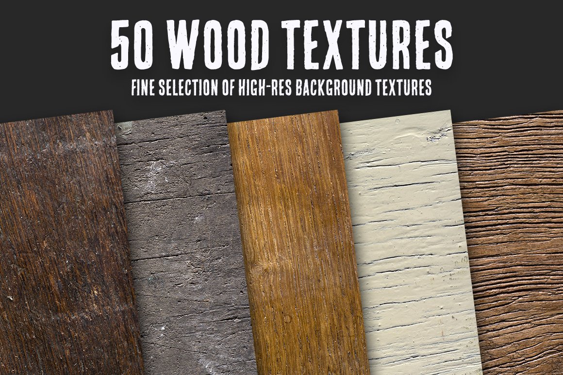 50 Wood Textures Bundle cover image.