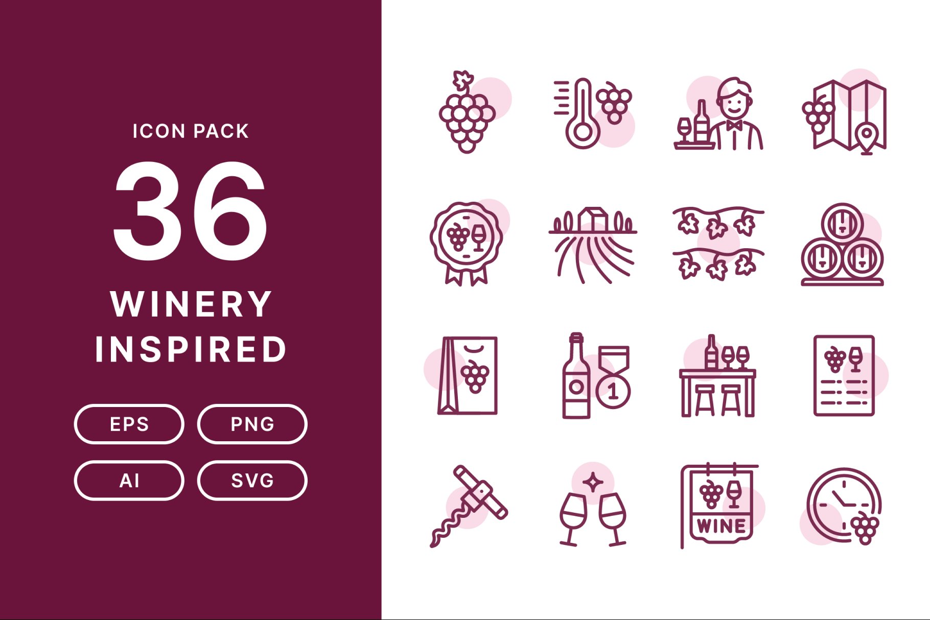 Winery Inspired — Icon Pack cover image.