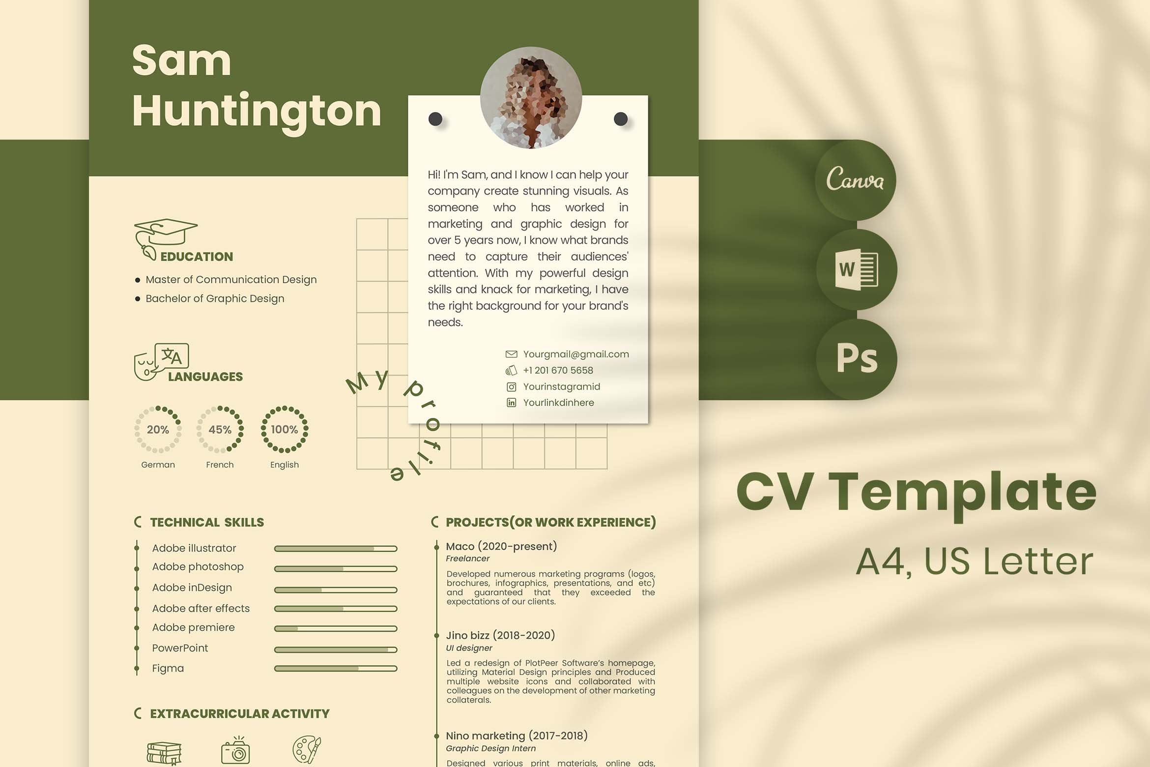 Resume/ CV Template | For Students cover image.