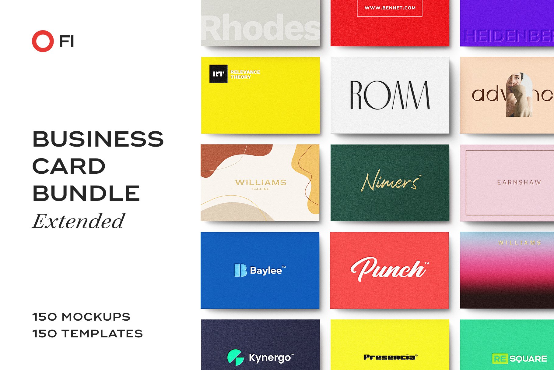 Business Card Logo Template Bundle cover image.