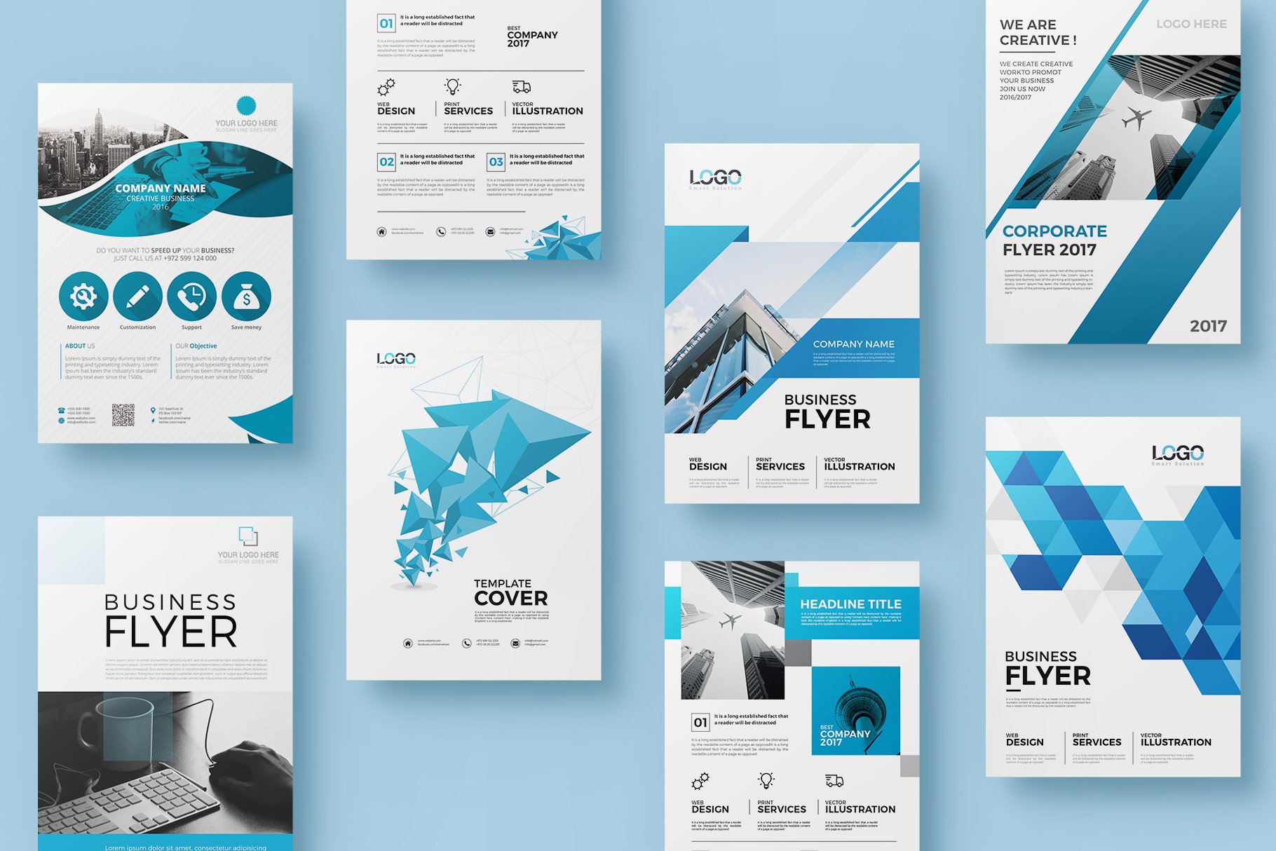 20 Corporate Flyer-Double Sided cover image.