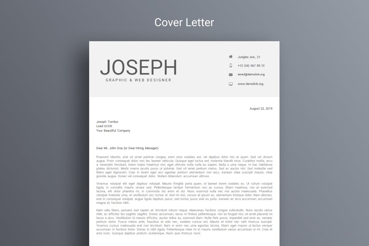 cover letter 314