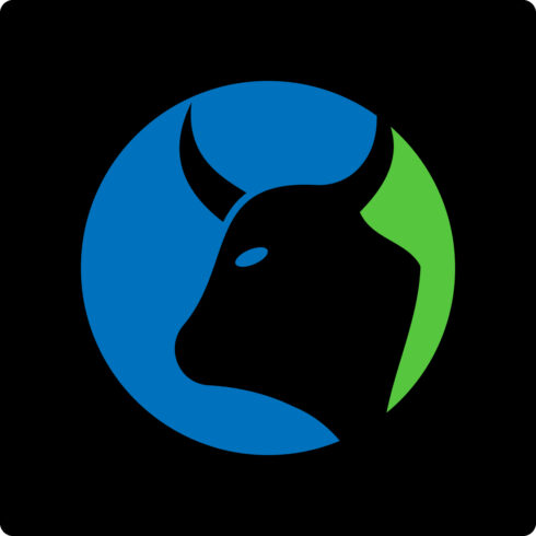 Cow head mascot logo Royalty Free Vector Image