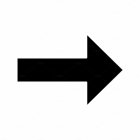 Forward arrow glyph icon cover image.