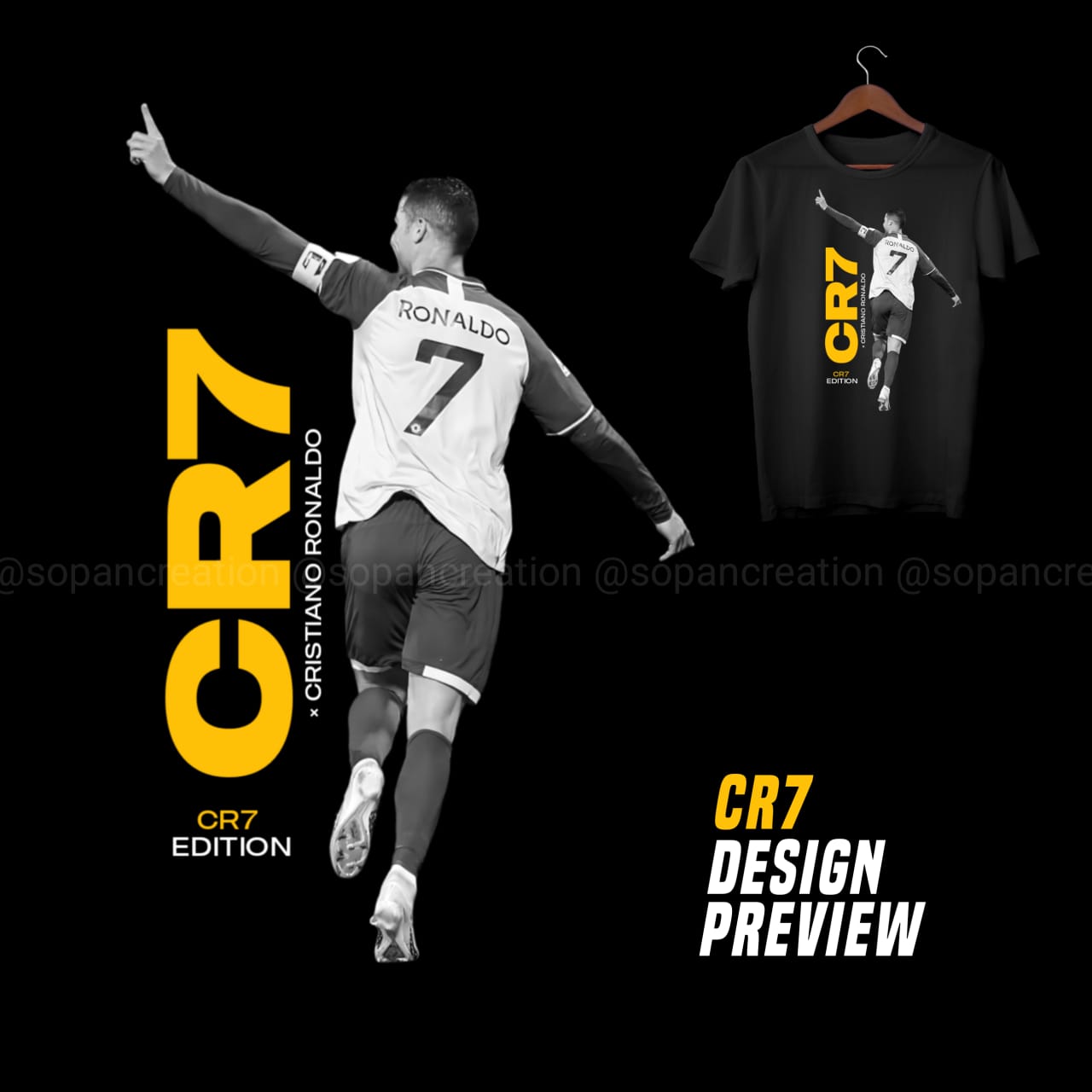 CR7 Edition ( Cristiano Ronaldo ) Special T- shirt Design | Sports Players  T- shirt