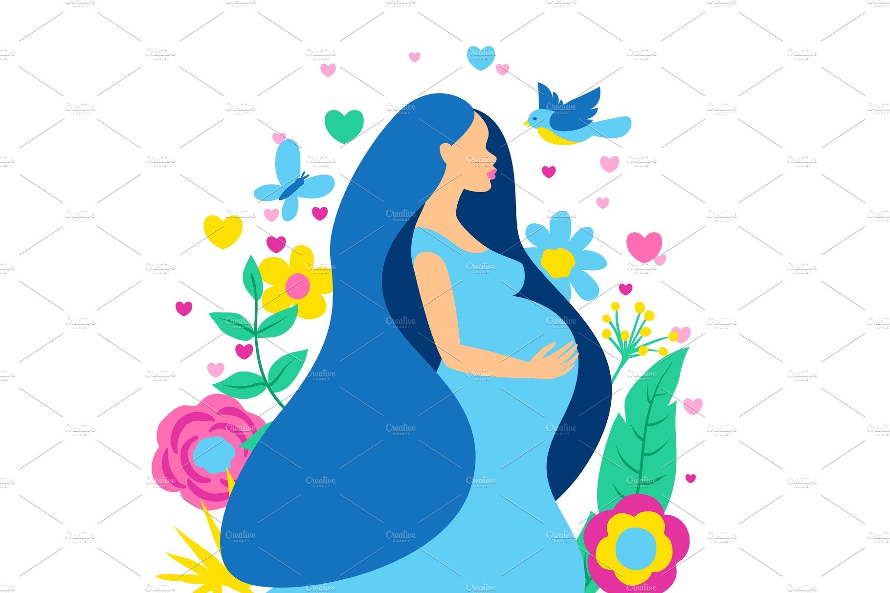 Happy pregnancy. Pretty pregnant cover image.