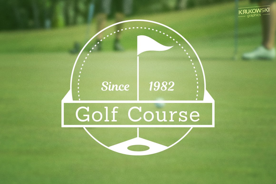Golf Club Vector Badges Logos preview image.