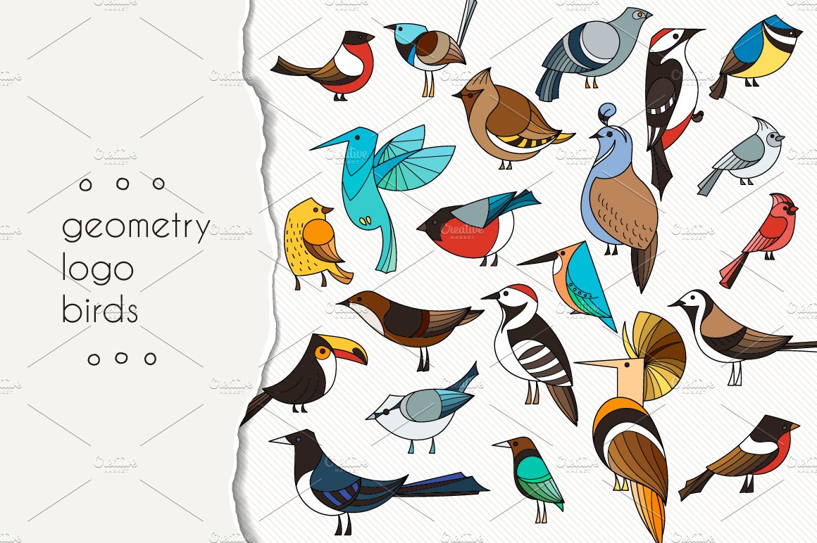Geometric Bird Logos cover image.