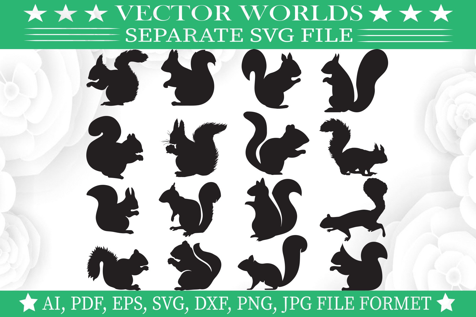 Squirrel Svg, Animal, Animals Svg cover image.