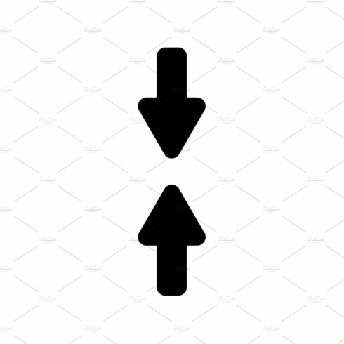 Web line icon. Arrows up and down cover image.