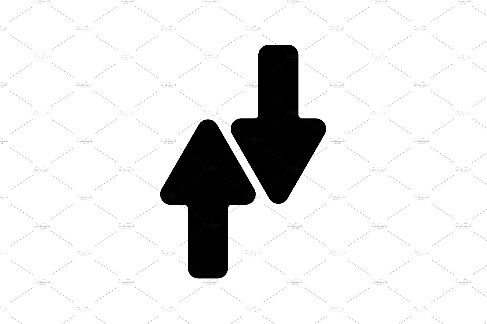 Web line icon. Arrows up-down black cover image.