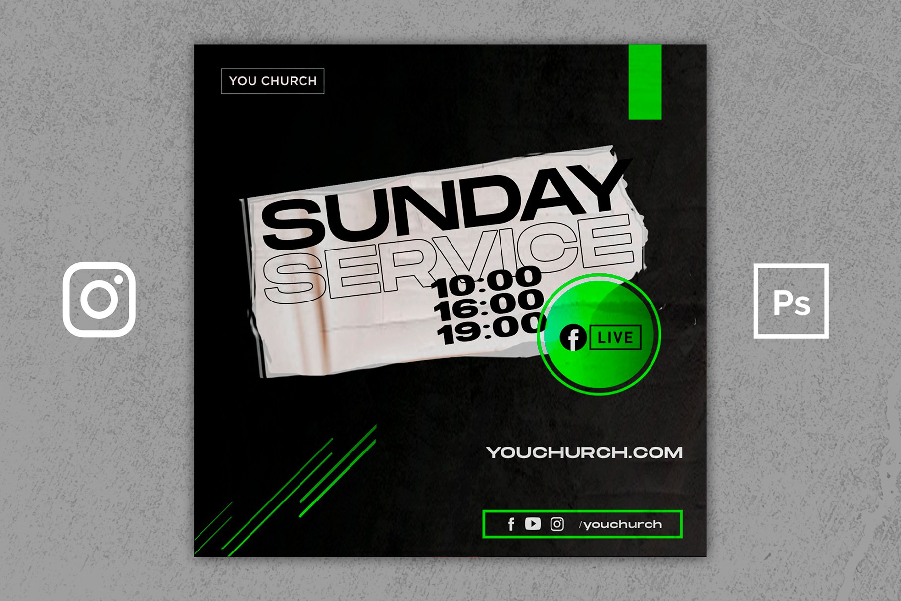 Church Flyer - Sunday Service cover image.