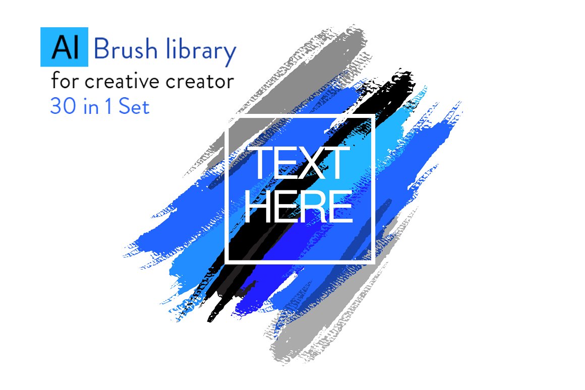 Brush library for creative creator 30 in 1 set.