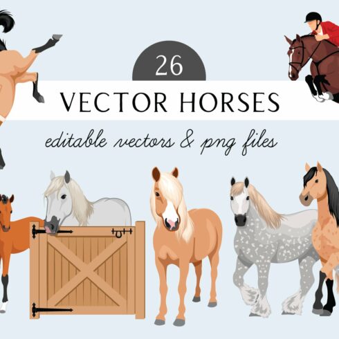 Horse Art Vector Equestrian Rodeo cover image.