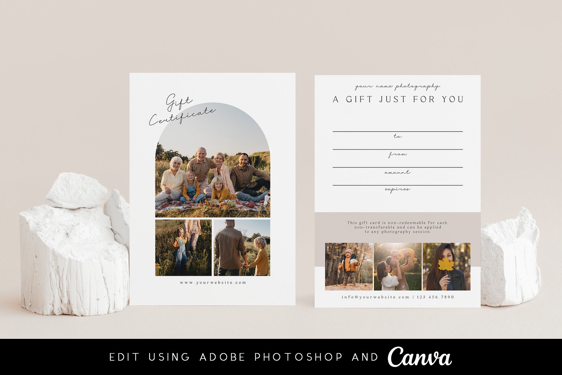 photography gift certificate printable