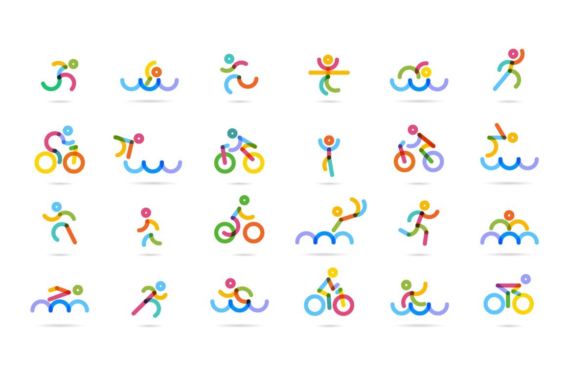 creative market triathlon icons cover 3 jennylipets 486
