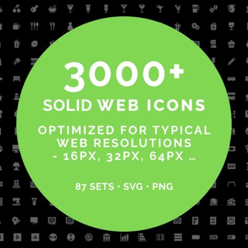 Web solid icons -MEGA BUNDLE- 3000+ cover image.